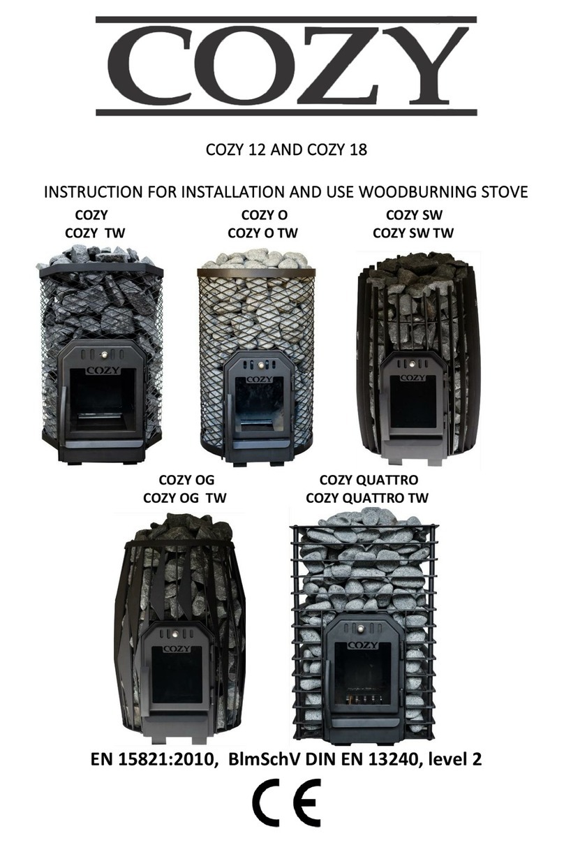 COZY 12 Instructions for installation and use