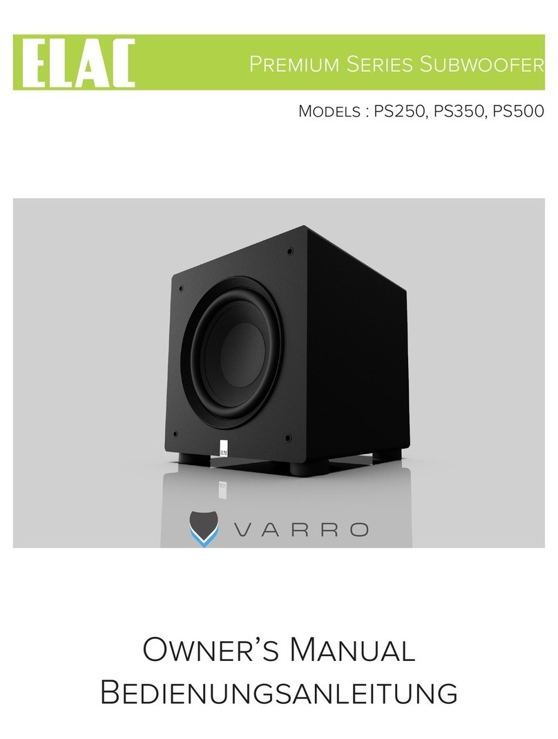 ELAC VARRO Premium Series owner's manual