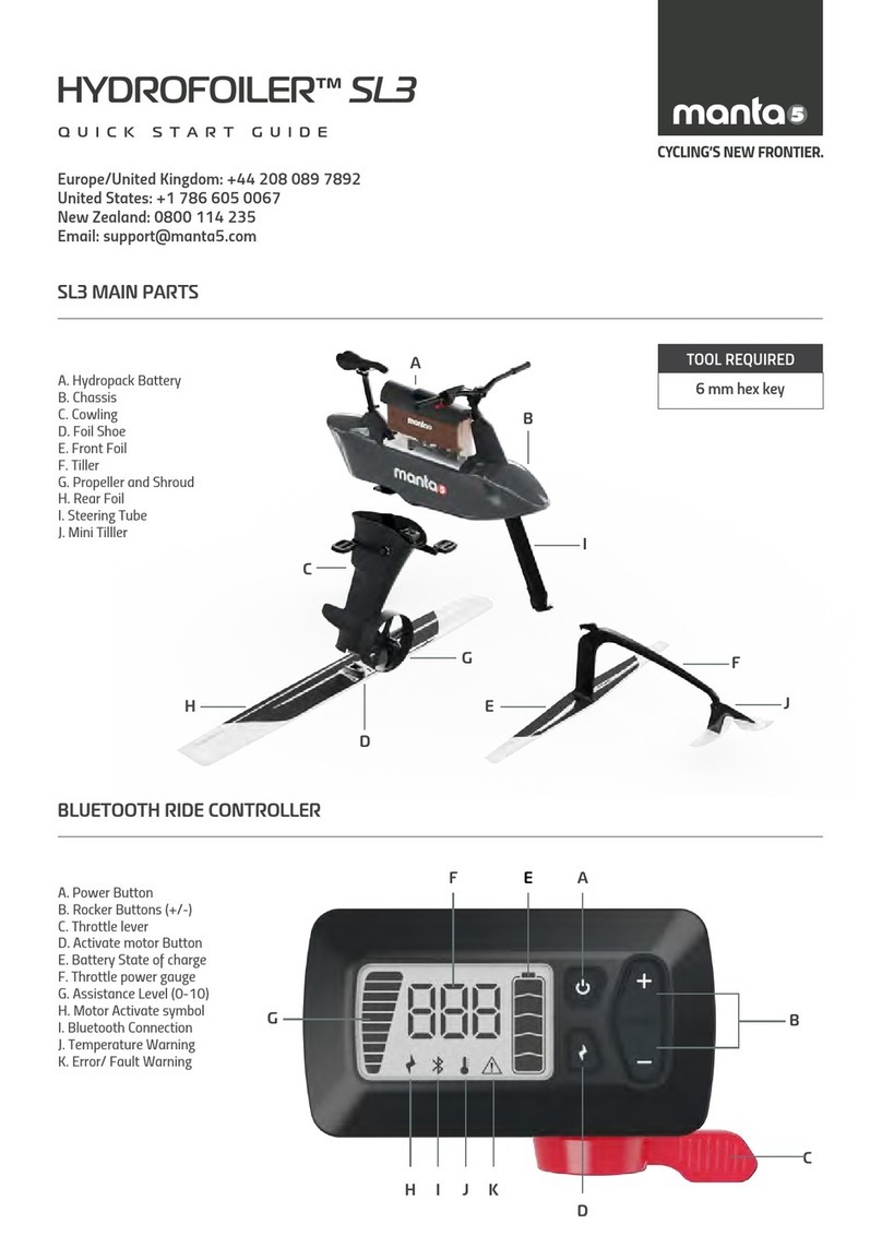 Manta 5 Hydrofoiler SL3 quick start guide