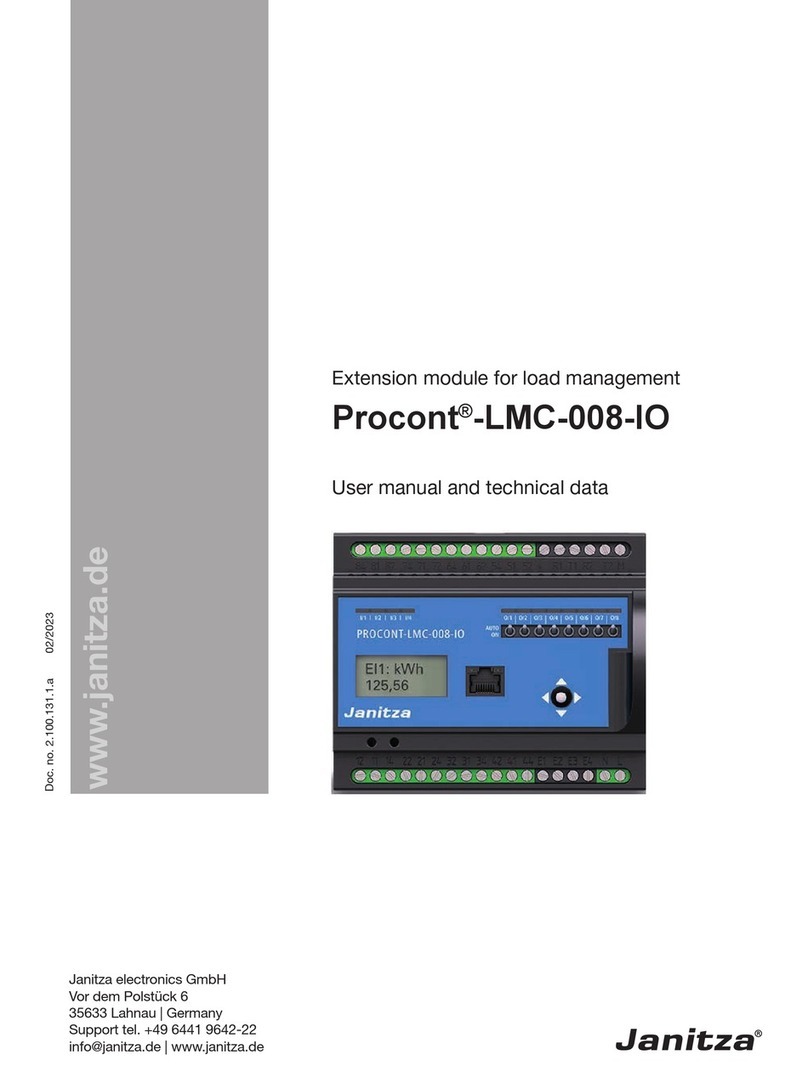 janitza Procont LMC-008-IO User manual and technical data