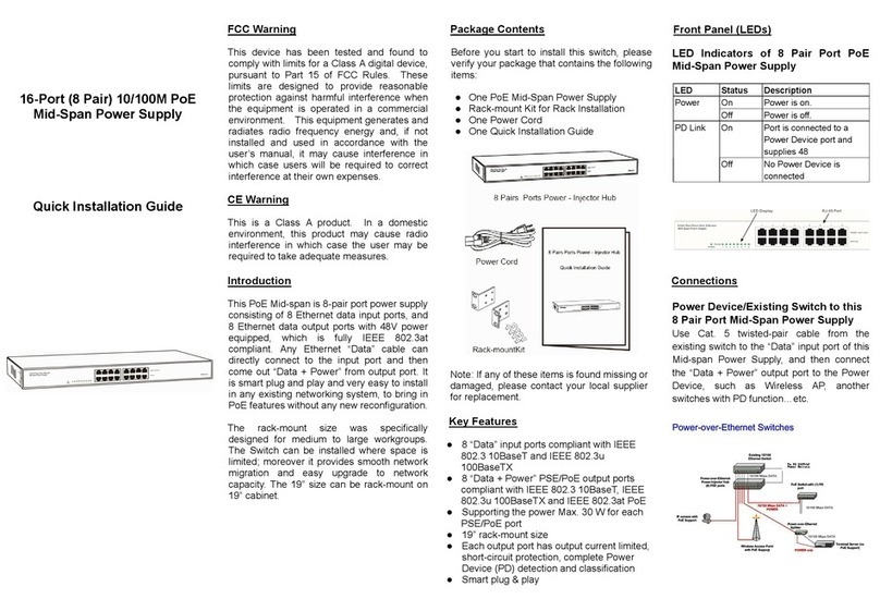 Roline 21.13.1181 Quick installation guide