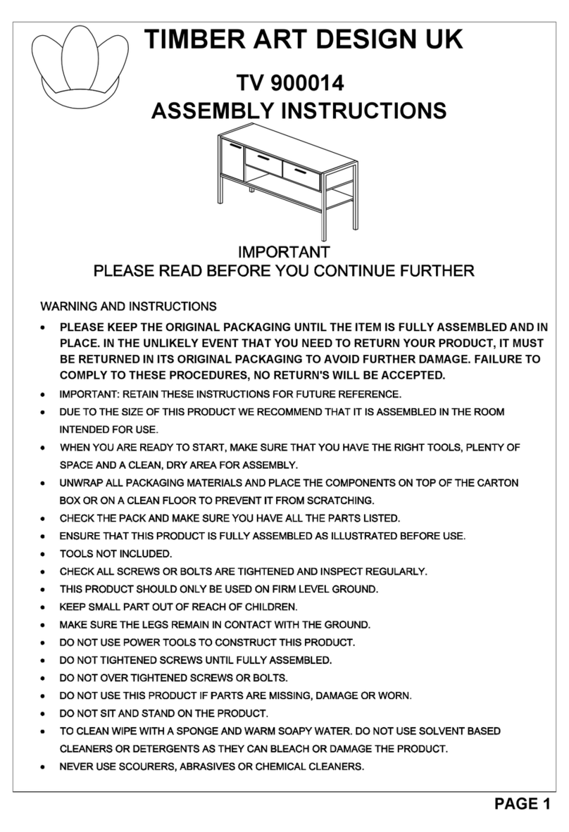 TIMBER ART DESIGN TV 900014 Assembly instructions TIMBER ART DESIGN TV 900014 Assembly instructions