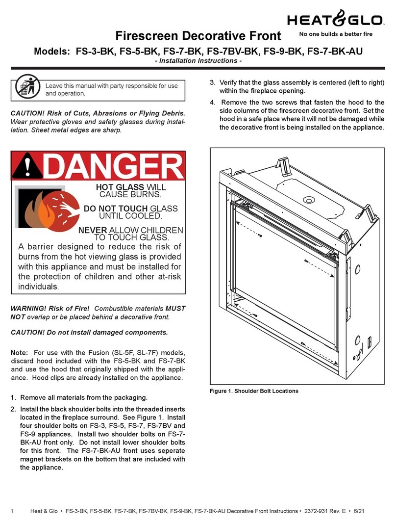 HEAT GLO FS-3-BK installation instructions