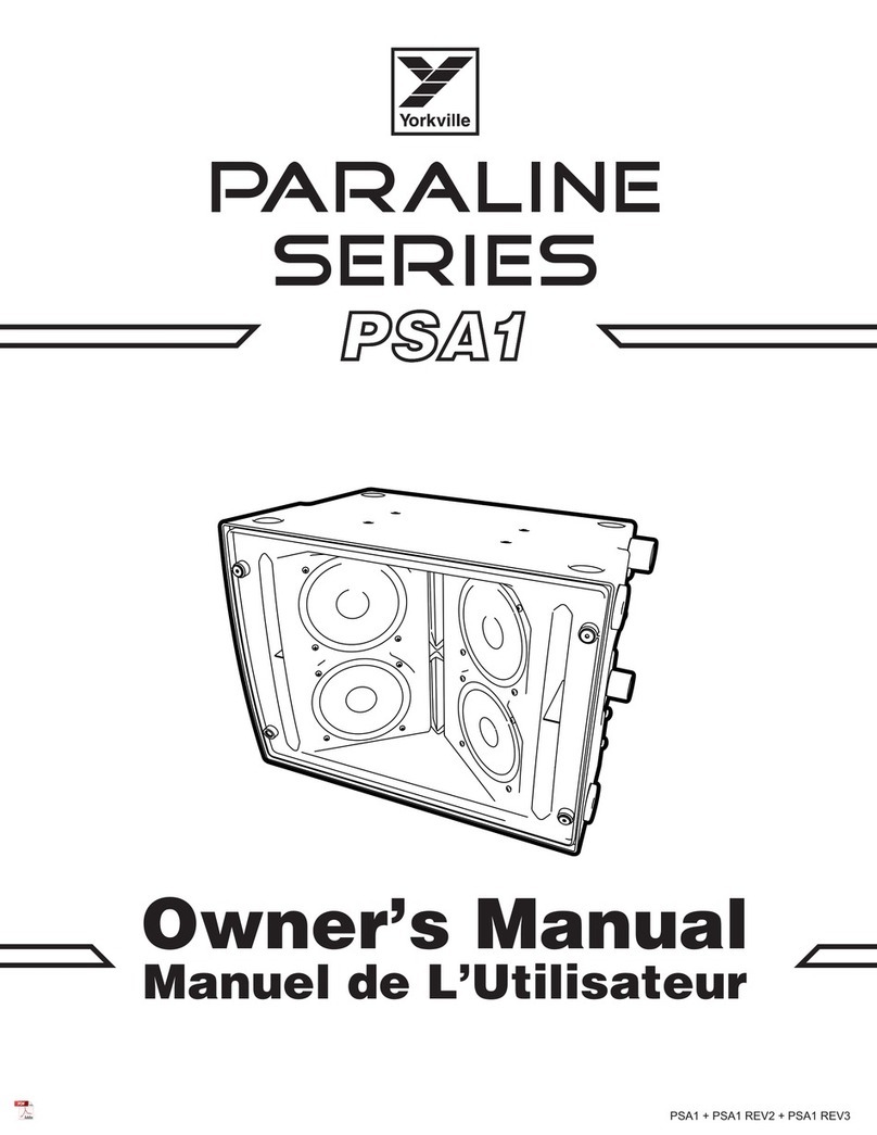 YORKVILLE PARALINE Series owner's manual