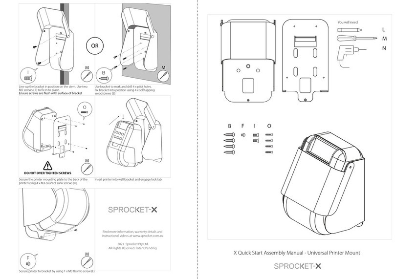 SPROCKET X Quickstart assembly manual