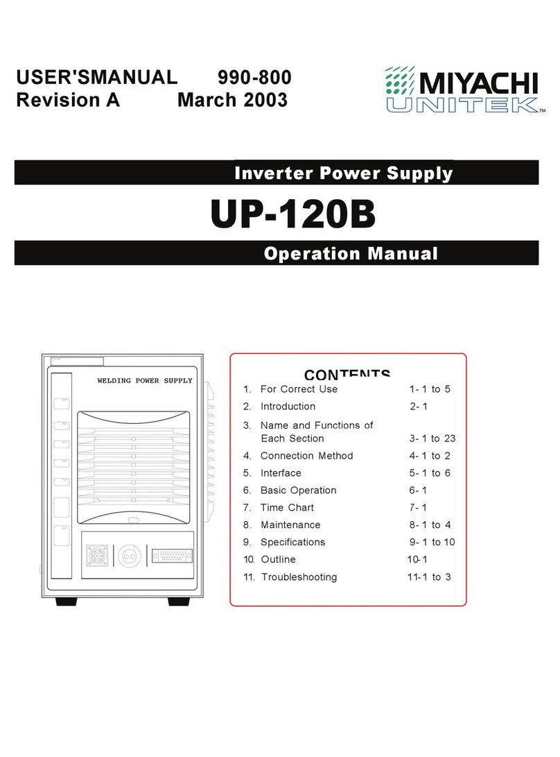 Miyachi Unitek UP-120B user manual