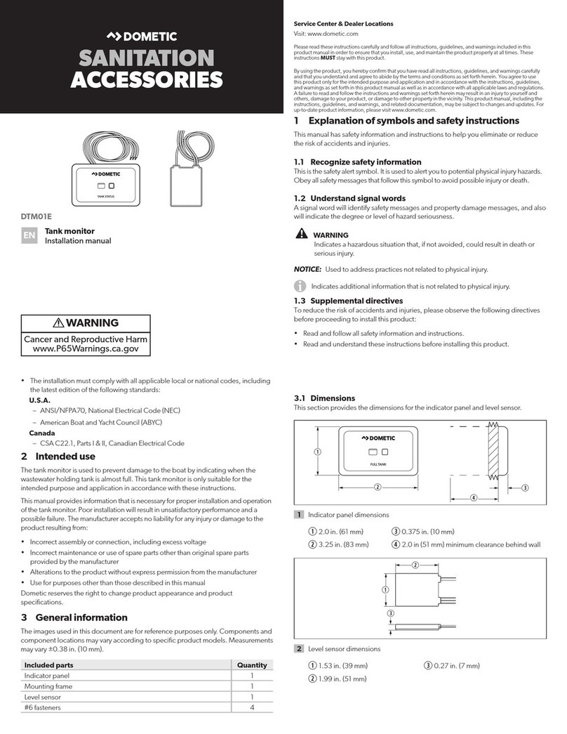 Dometic DTM01E installation manual