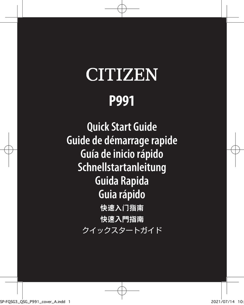 Citizen P991 User manual
