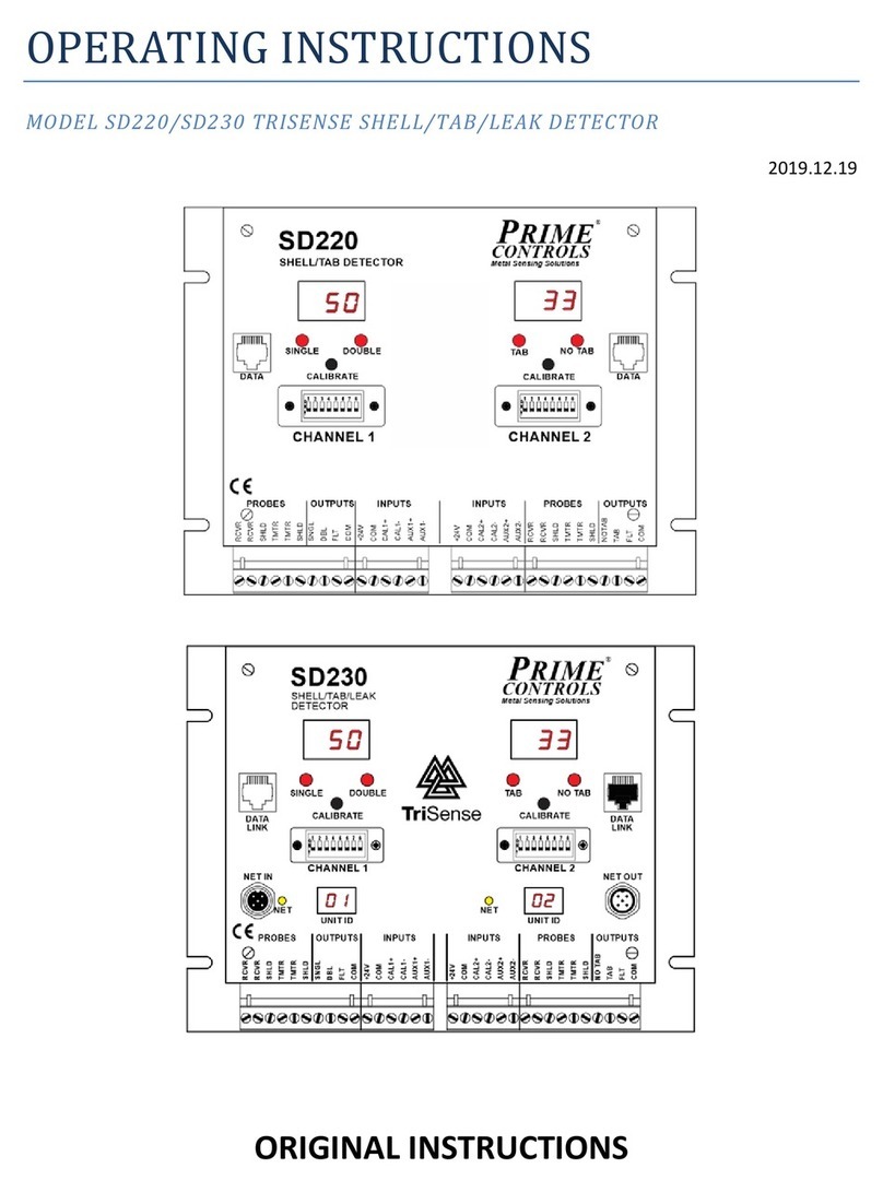 Prime Controls SD220 operating instructions Prime Controls SD220 operating instructions
