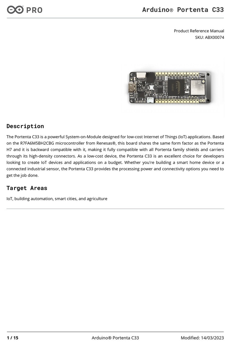 Arduino Portenta C33 User manual