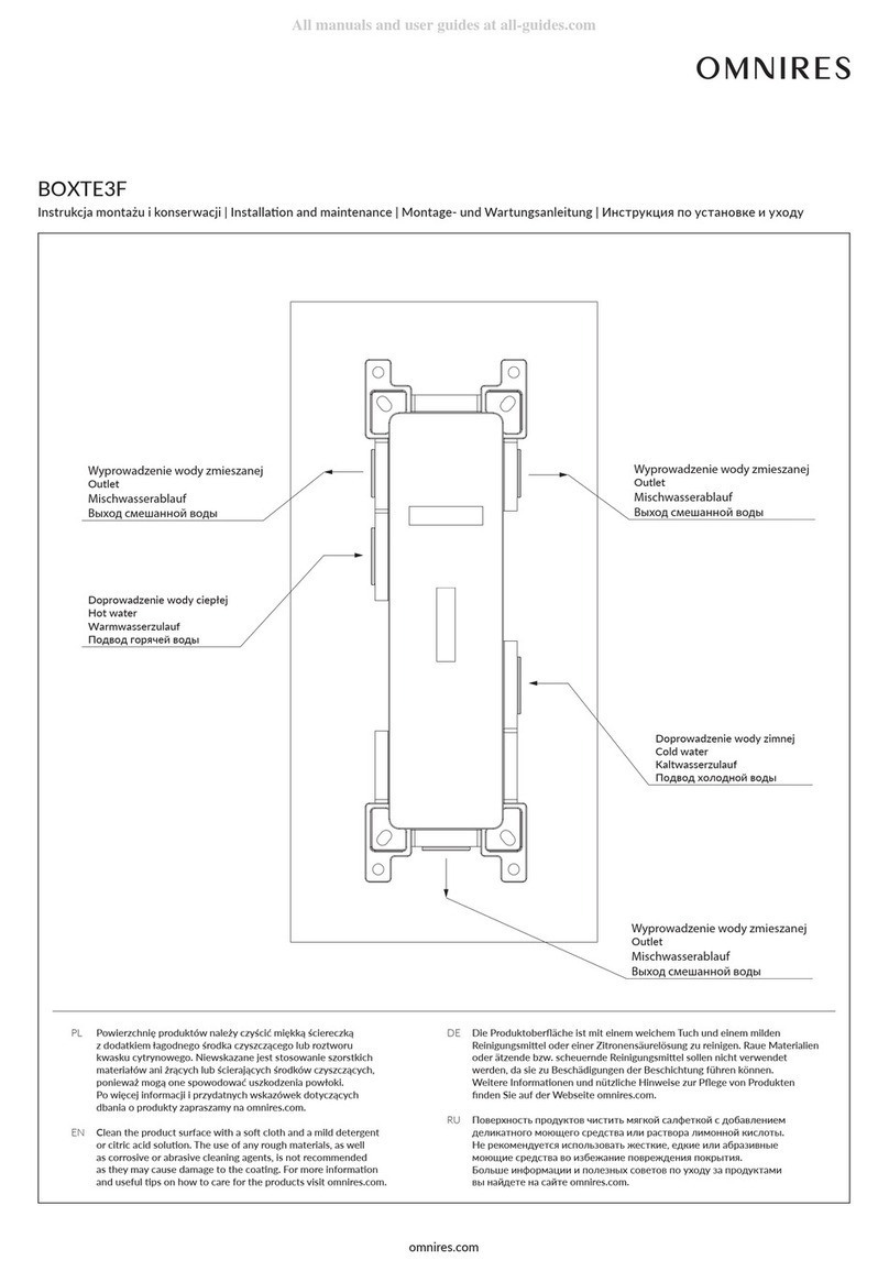 Omnires BOXTE3F Instruction Manual Omnires BOXTE3F Instruction Manual