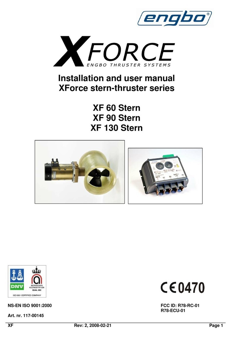 Engbo XForce XF 60 Stern Installation and user manual