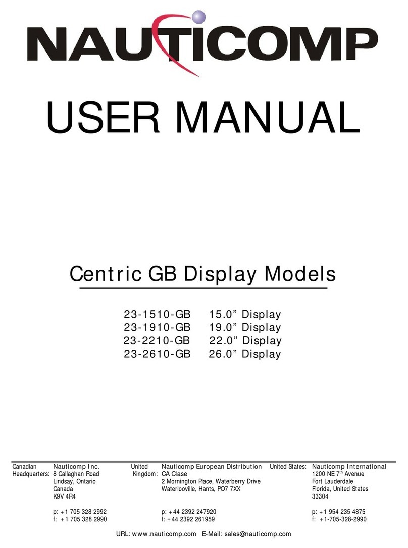 Nauticomp Centric GB 23-1510-GB User manual