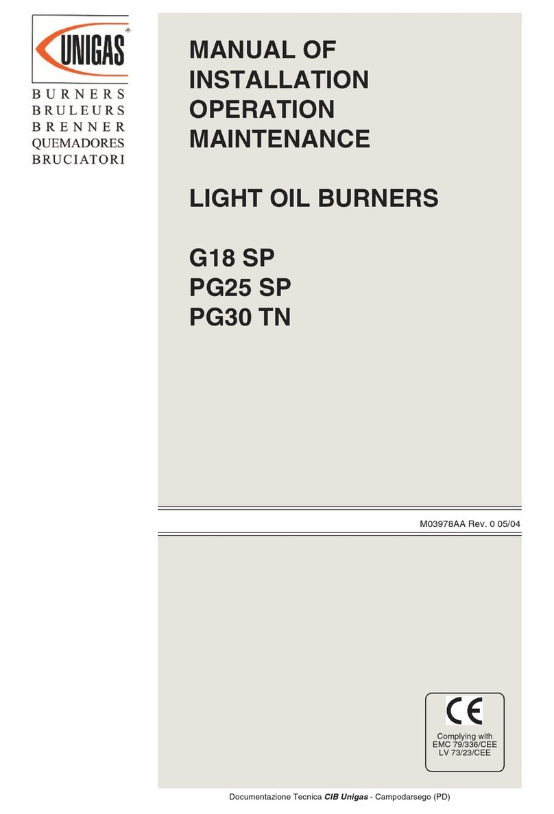 Unigas G18 SP User manual