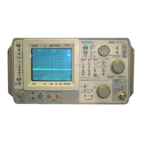 Tektronix 495 User manual Tektronix 495 User manual