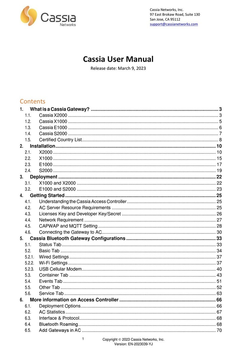 Cassia X2000 user manual