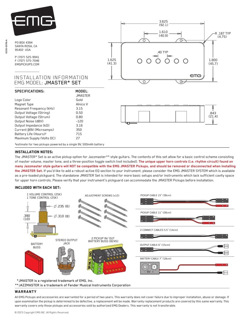 EMG JMASTER SET Service manual