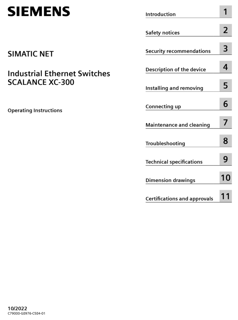 Siemens SIMATIC NET SCALANCE XC-300 User manual