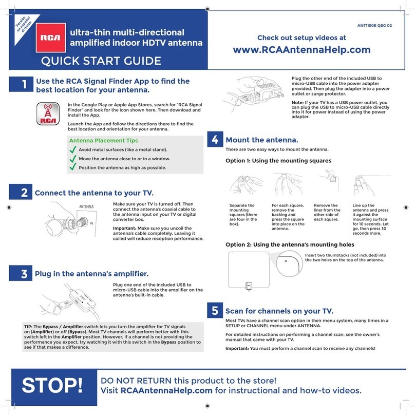 RCA ANT1150E User manual