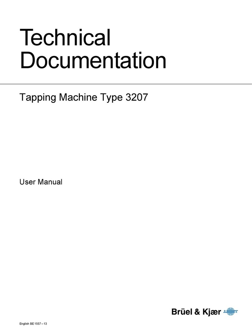 BRUEL & KJAER 3207 user manual