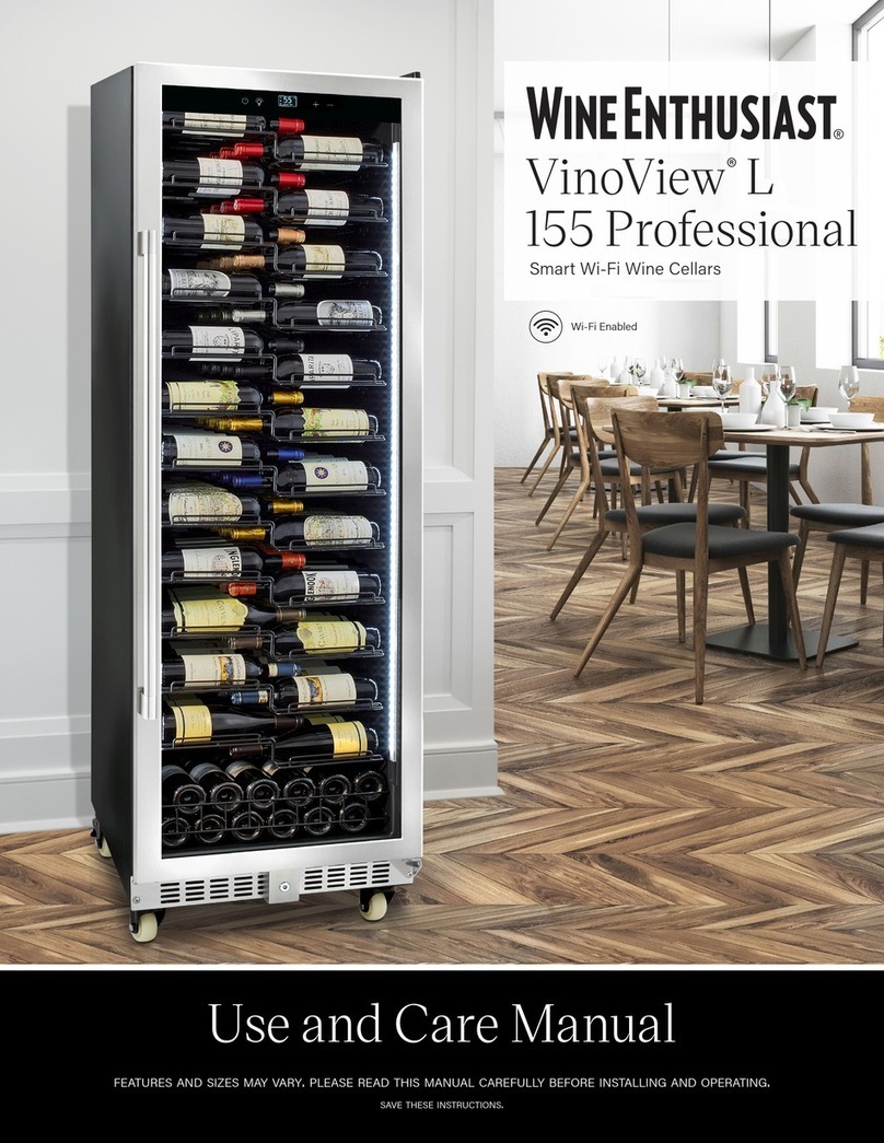 WineEnthusiast VinoView L 155 Professional User manual