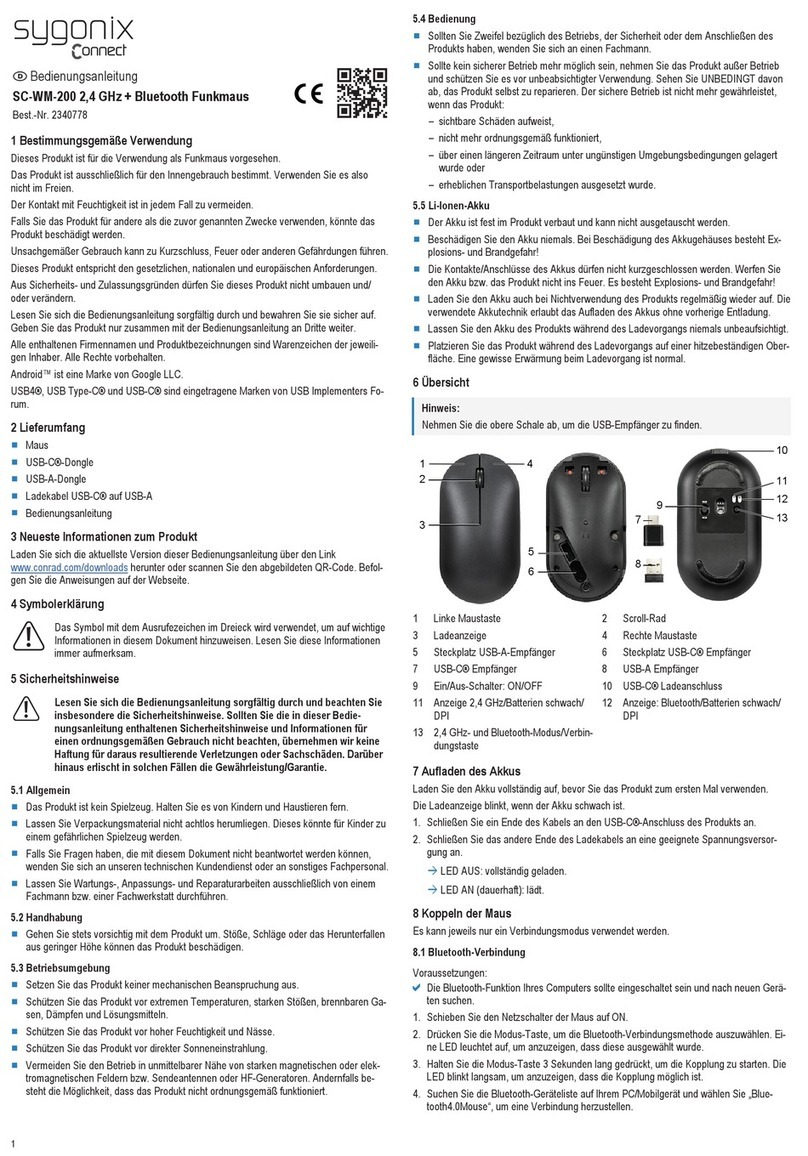 Sygonix Connect SC-WM-200 User manual