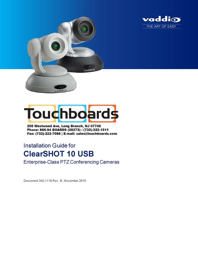 VADDIO ClearSHOT 10 USB User manual