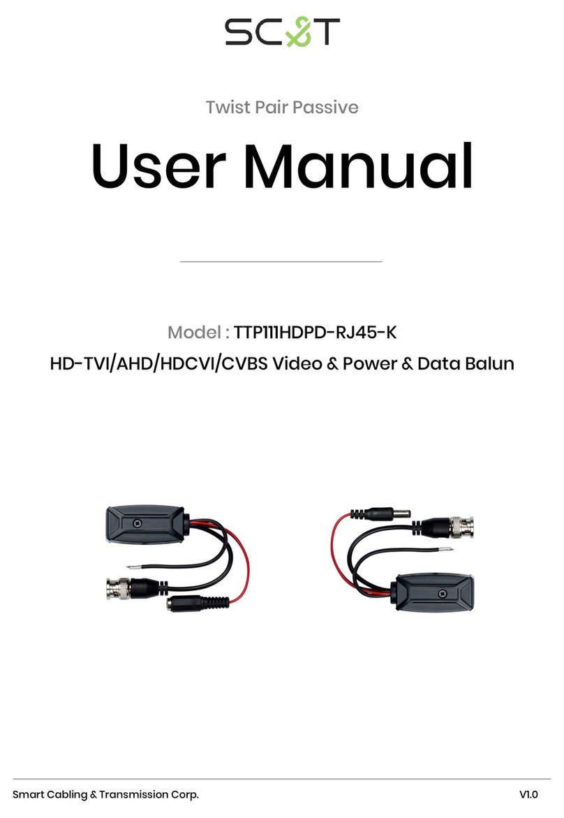 SC&T TTP111HDPD-RJ45-K user manual