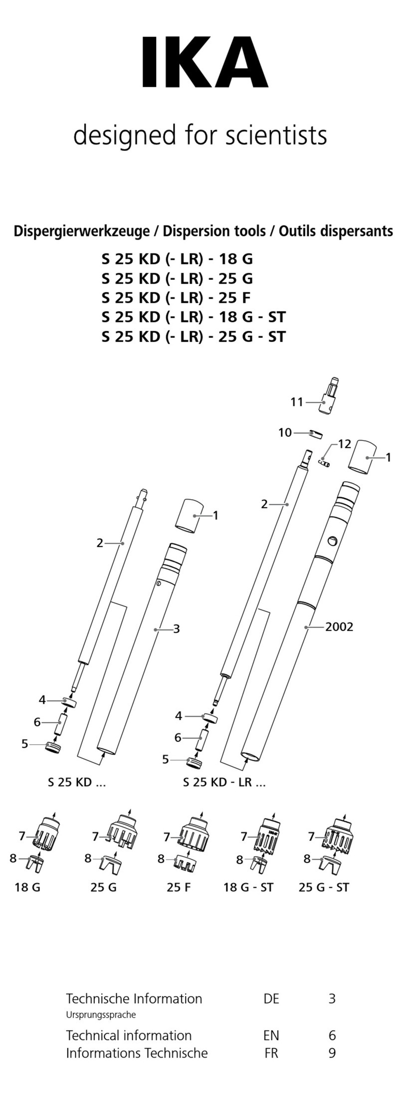 IKA S 25 KD-18 G instructions