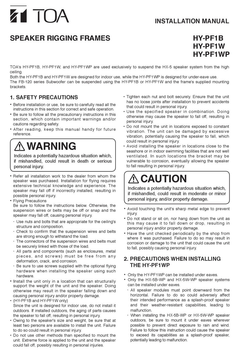 Toa HY-PF1B User manual