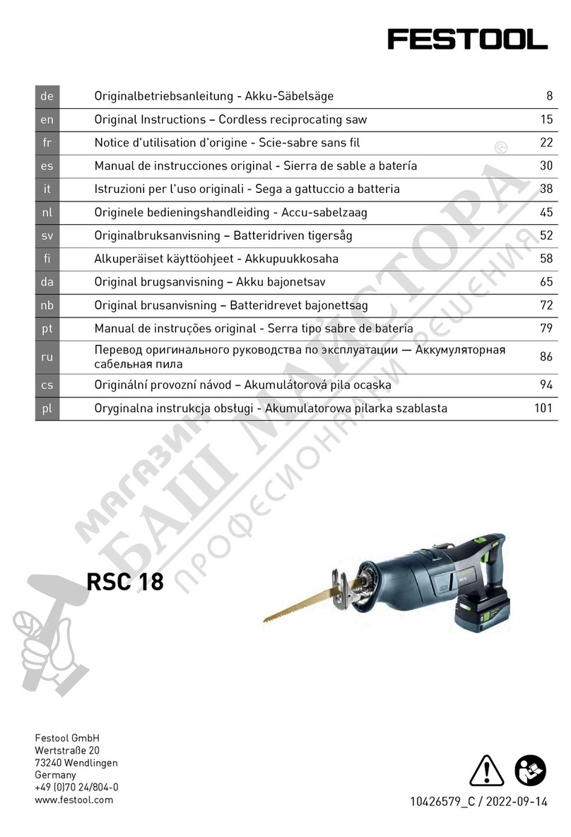 Festool RSC 18 User manual