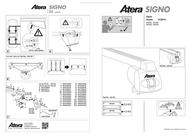 Atera SIGNO 044 301 installation instructions