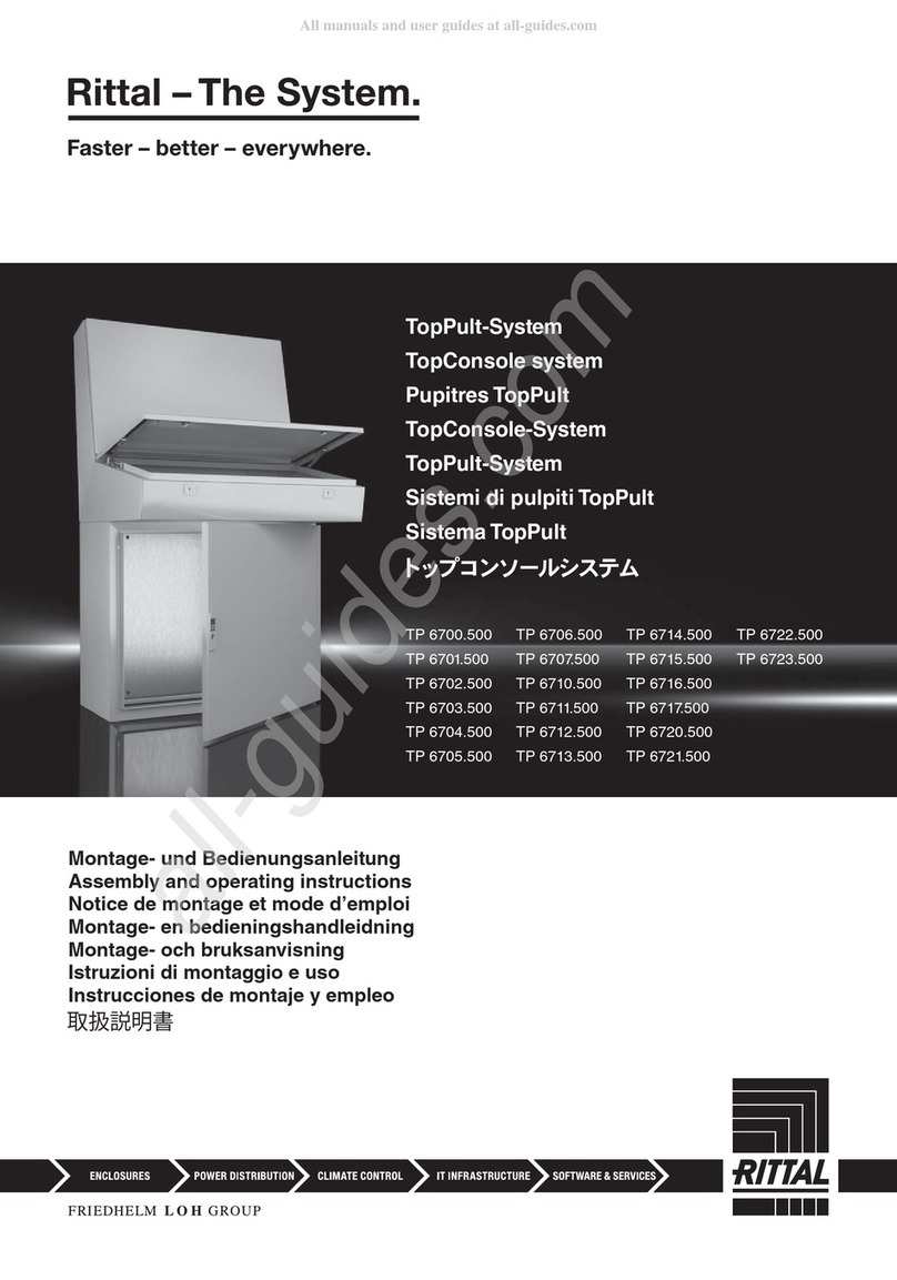 Rittal TP 6700.500 Assembly and operating instructions