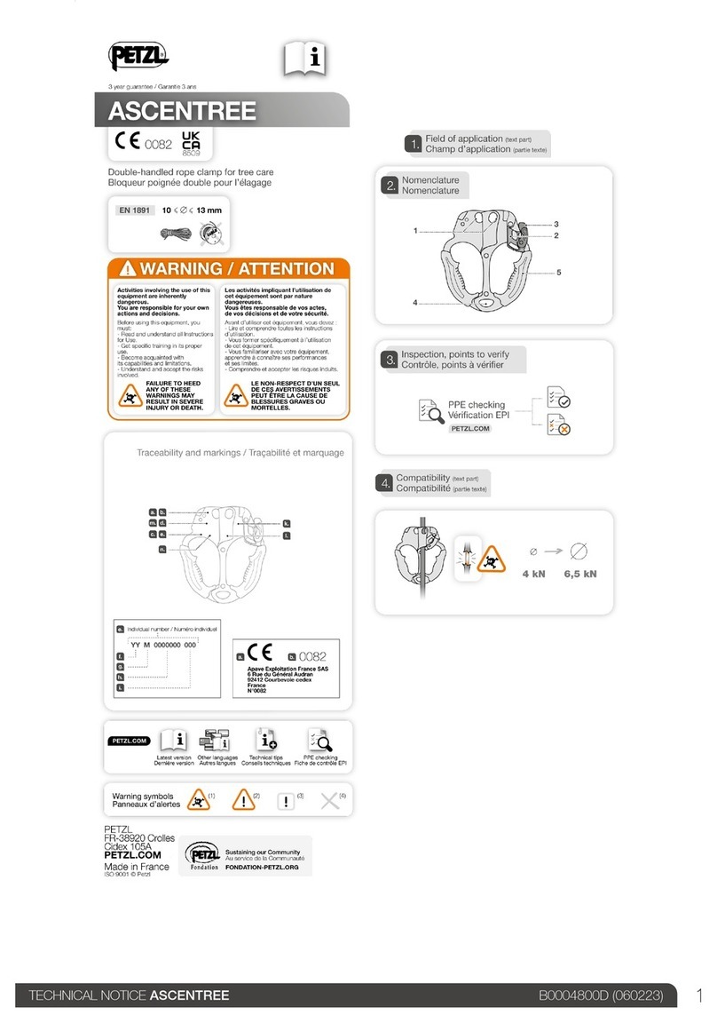 Petzl ASCENTREE B0004800D TECHNICAL NOTICE