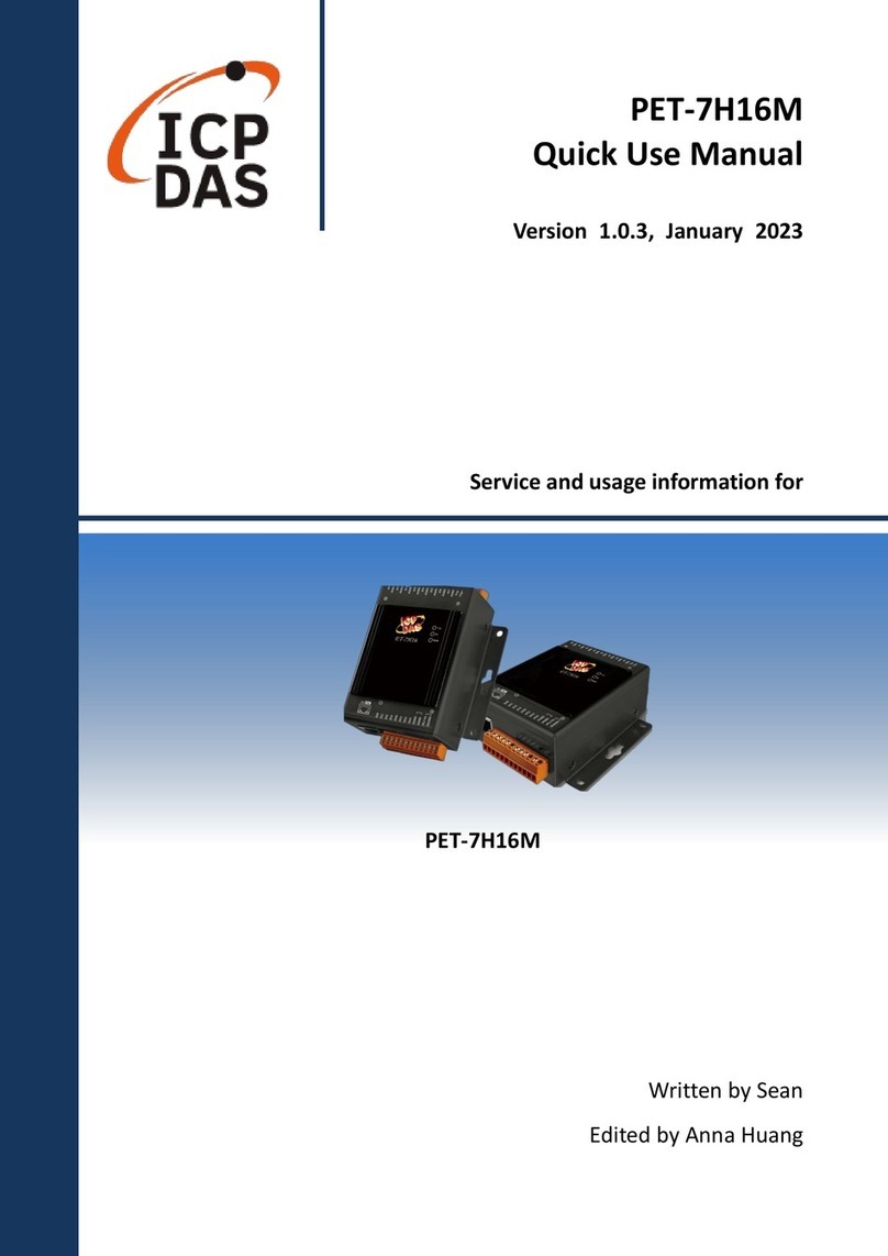 ICP DAS USA PET-7H16M Operator's manual