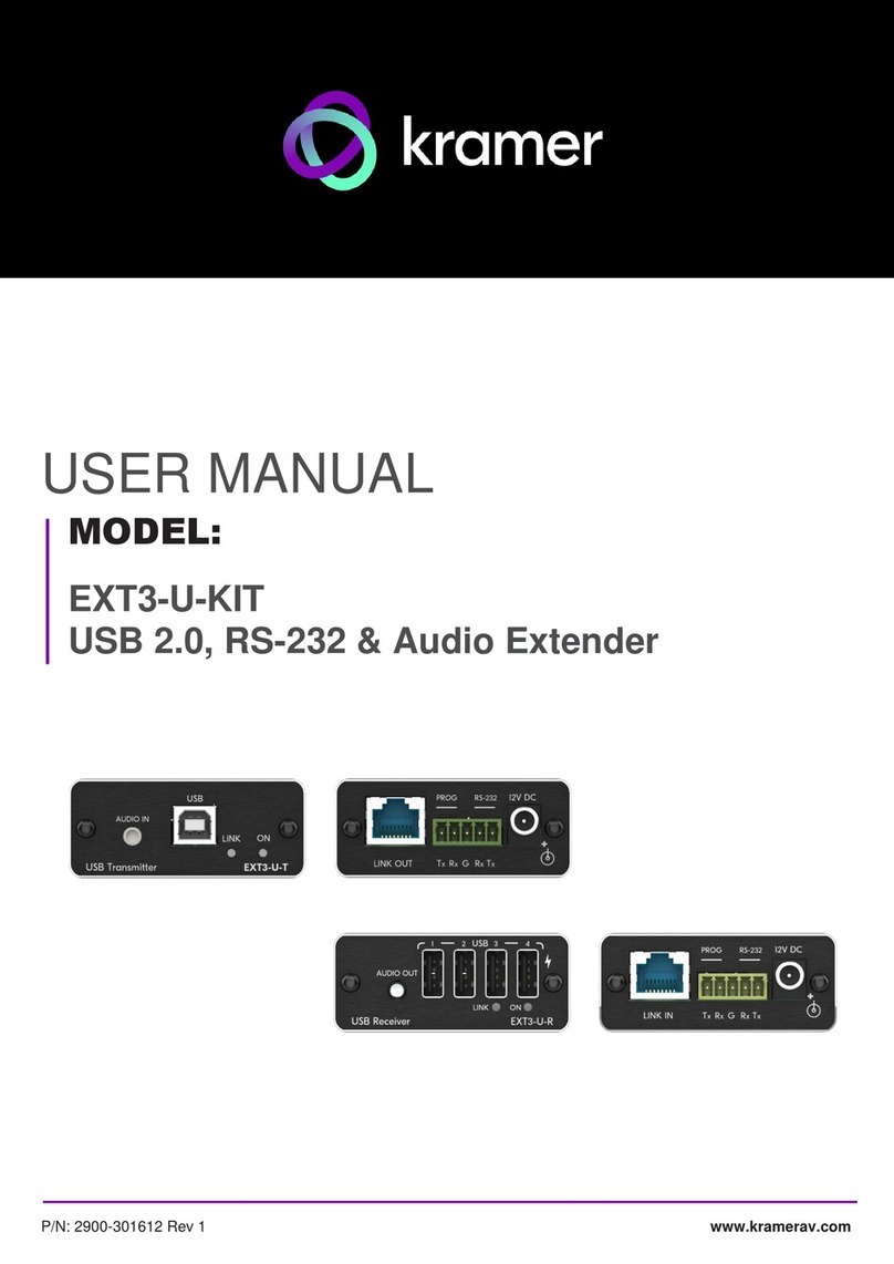 Kramer EXT3-U-KIT User manual