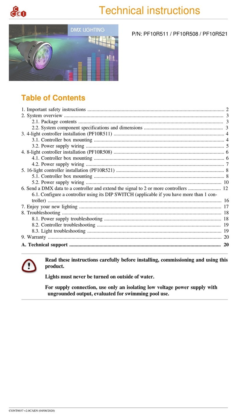 ccei PF10R511 Technical instructions