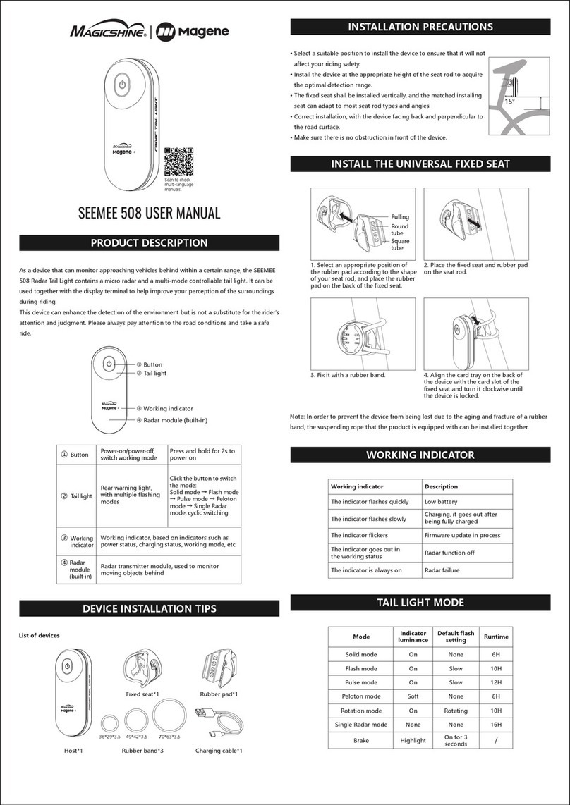 Magicshine MAGENE SEEMEE 508 user manual