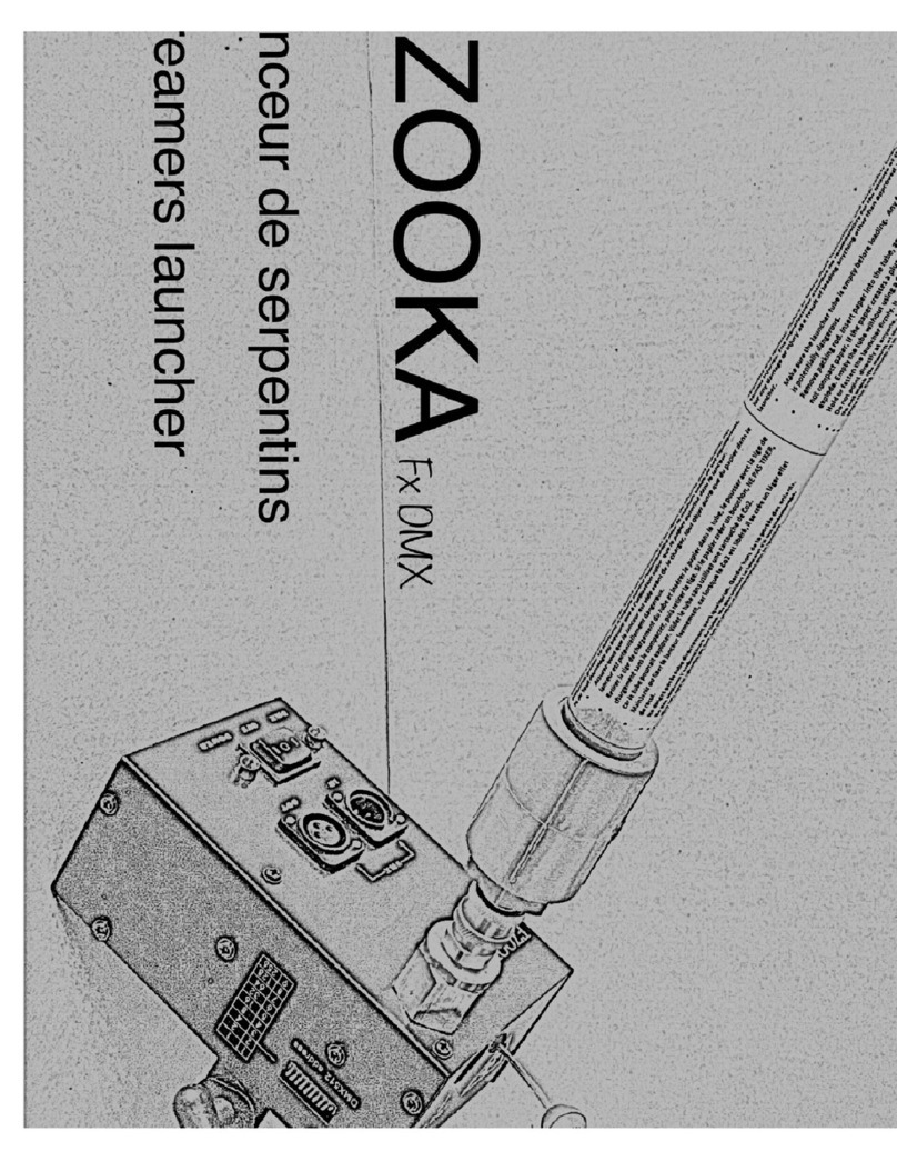 MAGIC LIGHT PRODUCTS Ezooka FX DMX Instructions for use