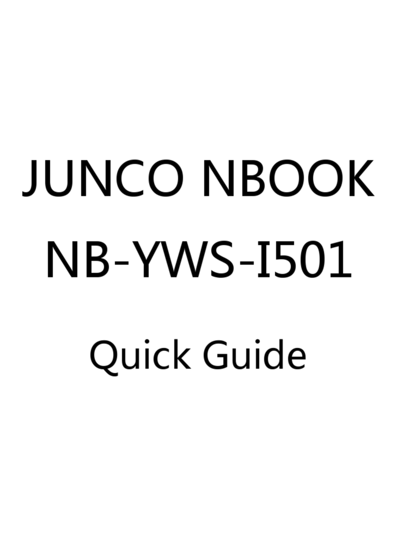 JUNCO NBOOK NB-YWS-I501 quick guide