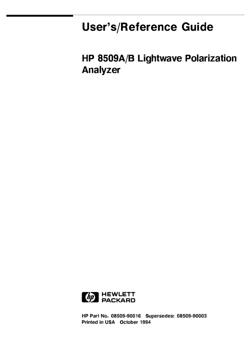 HP 8509A Product information sheet
