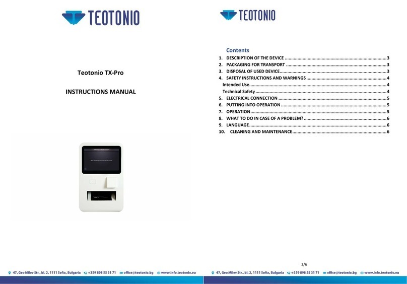 TEOTONIO TX-Pro instruction manual