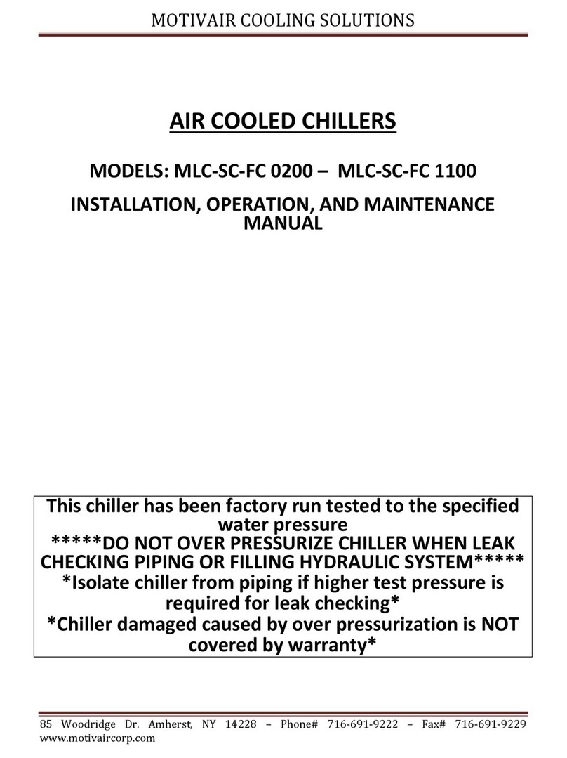MOTIVAIR MLC-SC-FC 0200 Installation, operation and maintenance manual