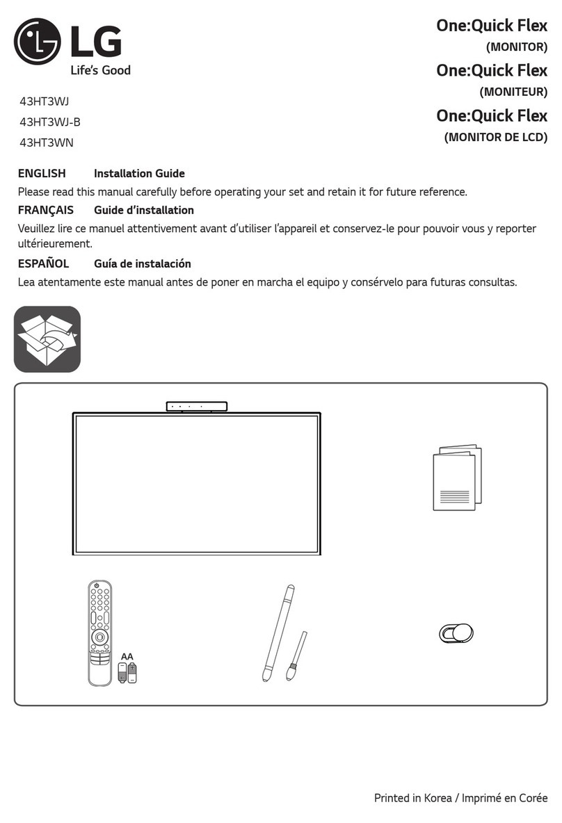 LG One:Quick Flex 43HT3WJ User manual