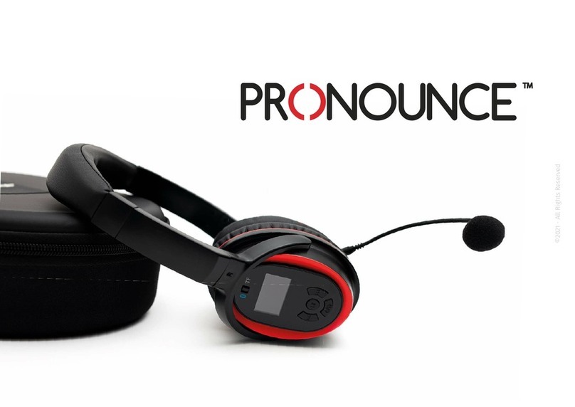 Pronounce PRO01 user guide Pronounce PRO01 user guide