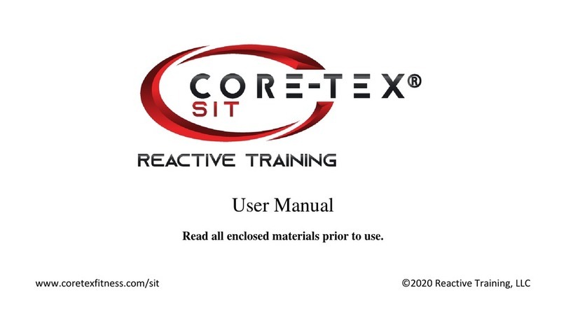 Reactive Training Core-Tex Sit user manual