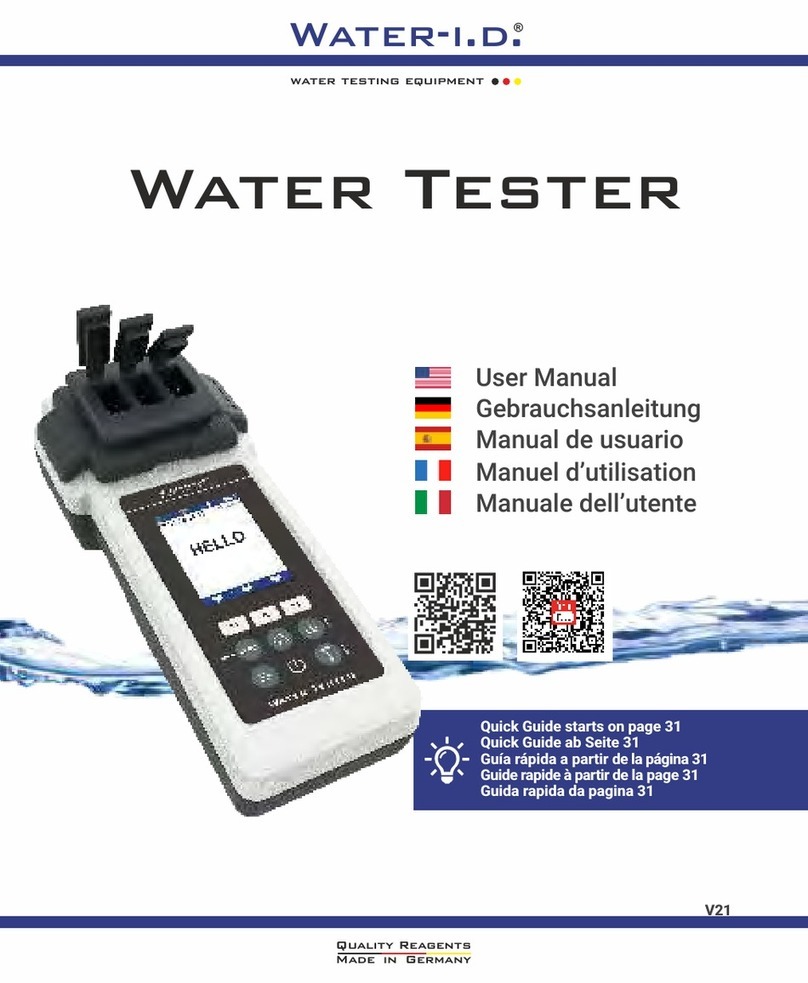 Water I.D. Water Tester user manual