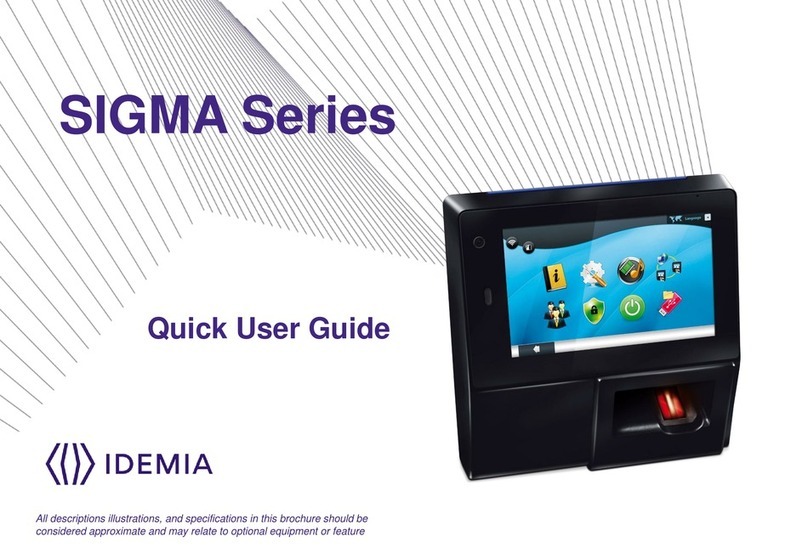 Idemia SIGMA Series Quick user guide