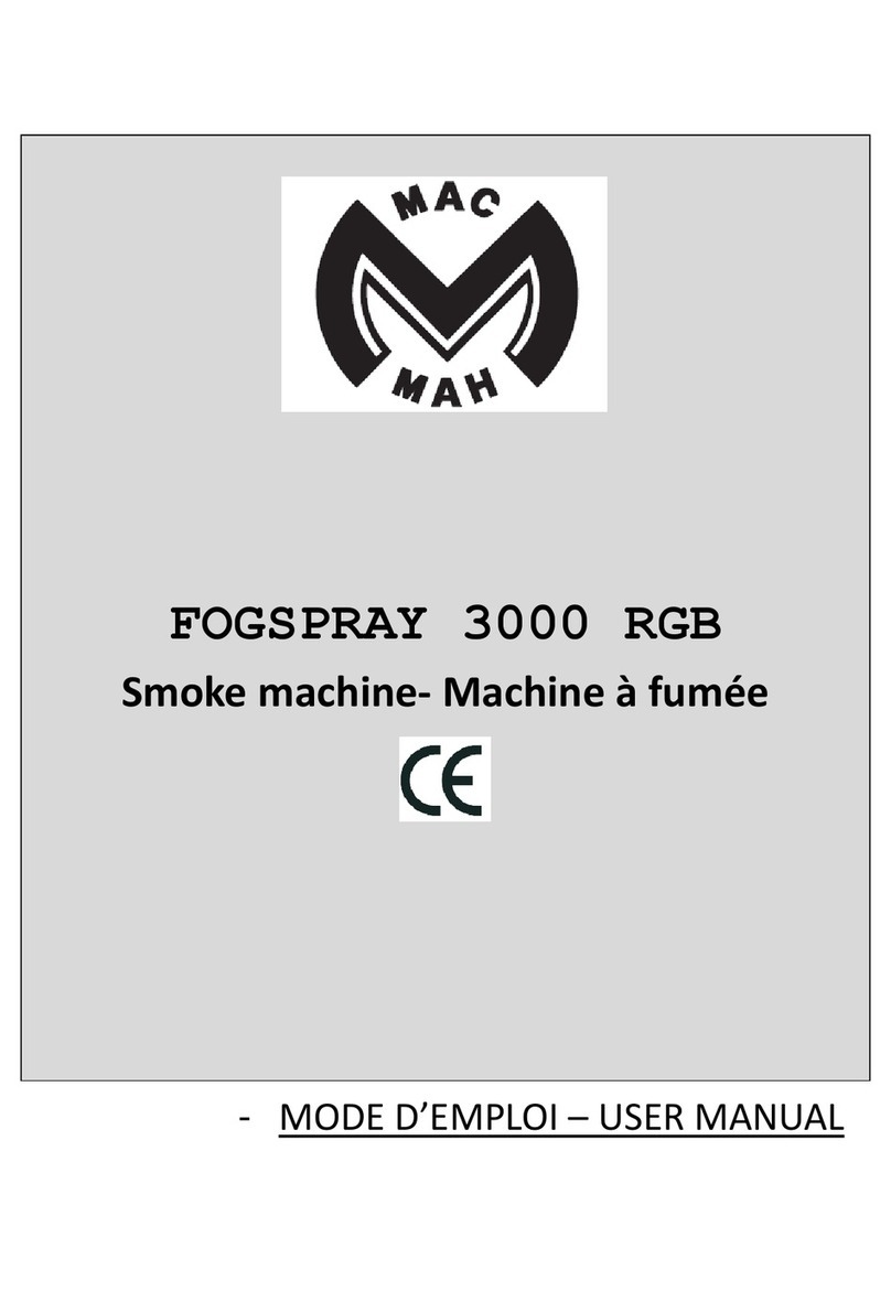 Mac Mah FOGSPRAY 3000 RGB User manual