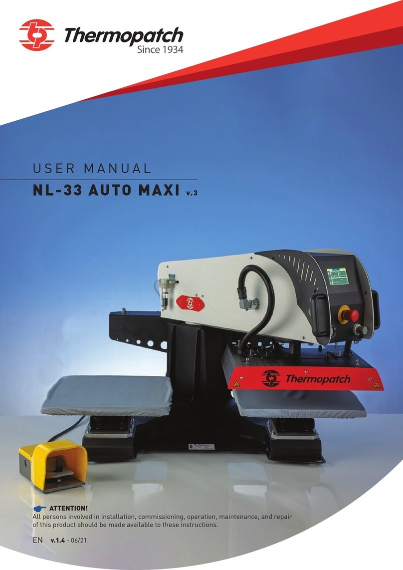 Thermopatch Auto Maxi NL-33 user manual